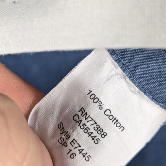 J.Crew Sutton Pants 34x30 Mens Blue Cotton Chino Straight Fit Casual Workwear - Picture 4 of 4